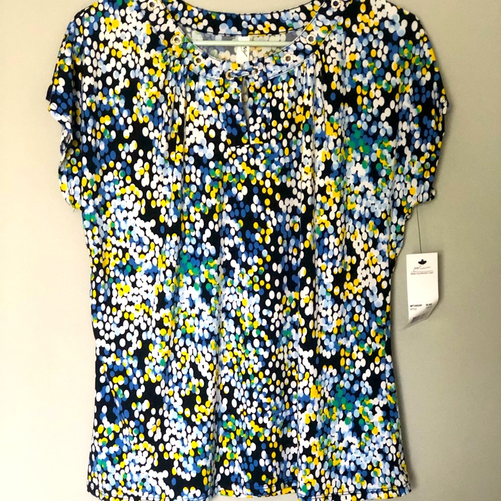 NY Collection short sleeve blouse